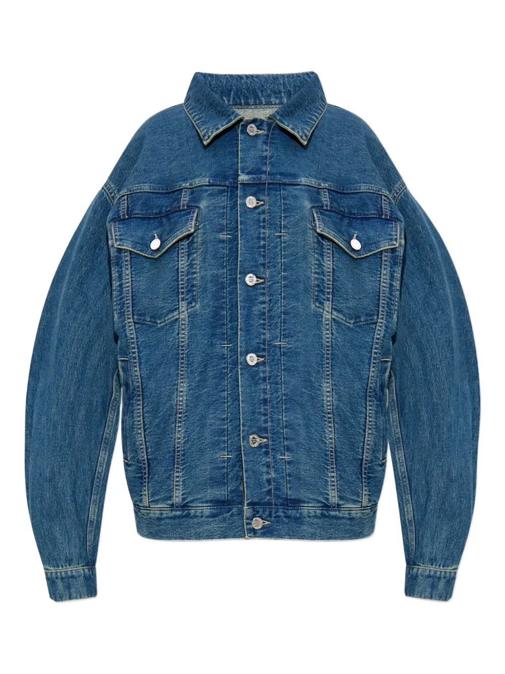 

Джинсовая куртка с застежкой на пуговицы и карманом-клапаном VETEMENTS, синий