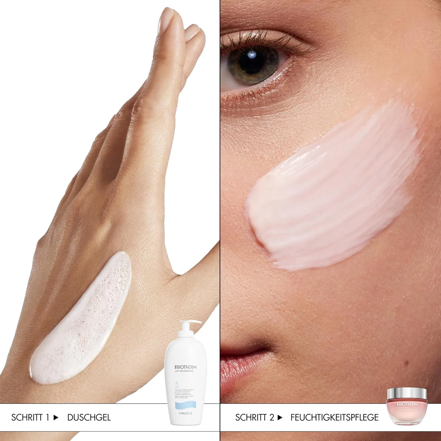 Набор Biotherm Aquasource Cica Nutri Cream 50 мл + Lait De Douche Shower Gel 400 мл Biotherm — фото 3