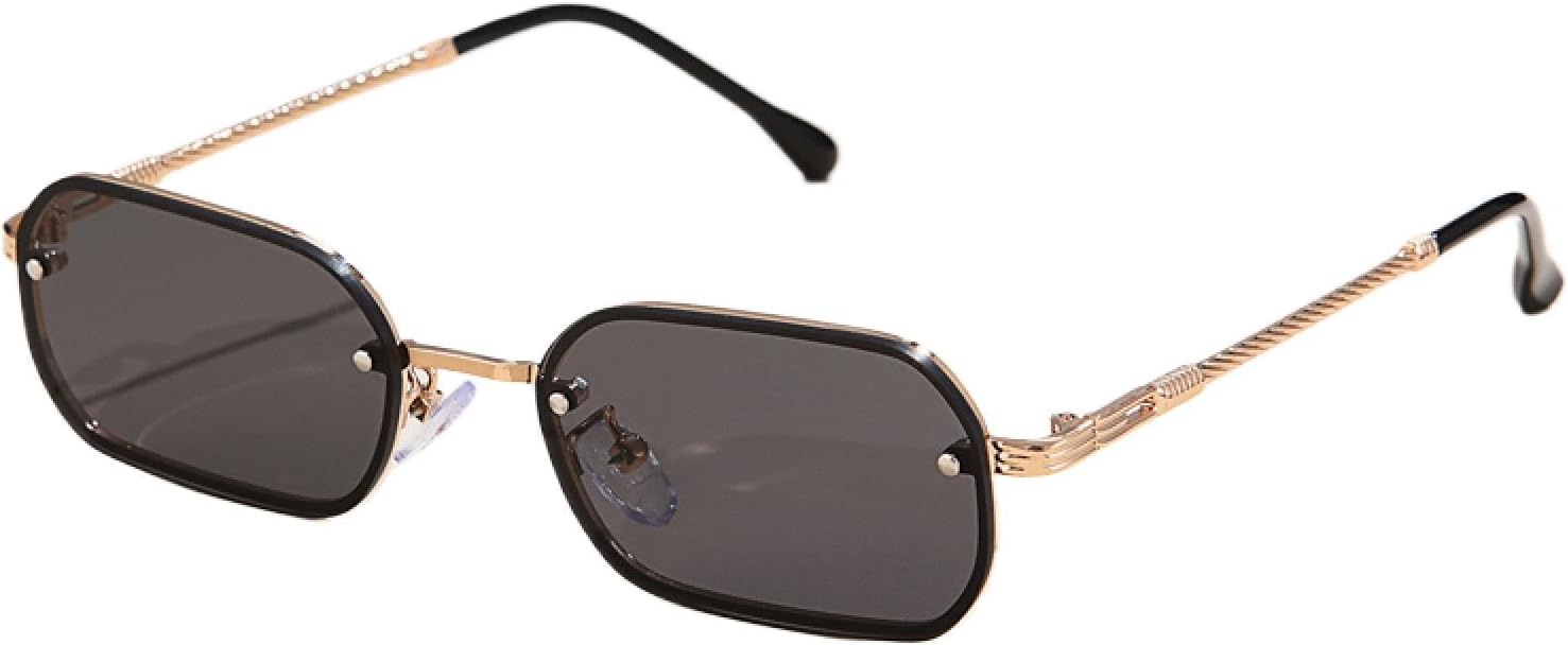 

Солнцезащитные очки с защитой от УФ-излучения UV400 | Маленькие, без оправы, черные | Для женщин и мужчин, для занятий спортом на открытом воздухе и вождения DSVIGF, Black