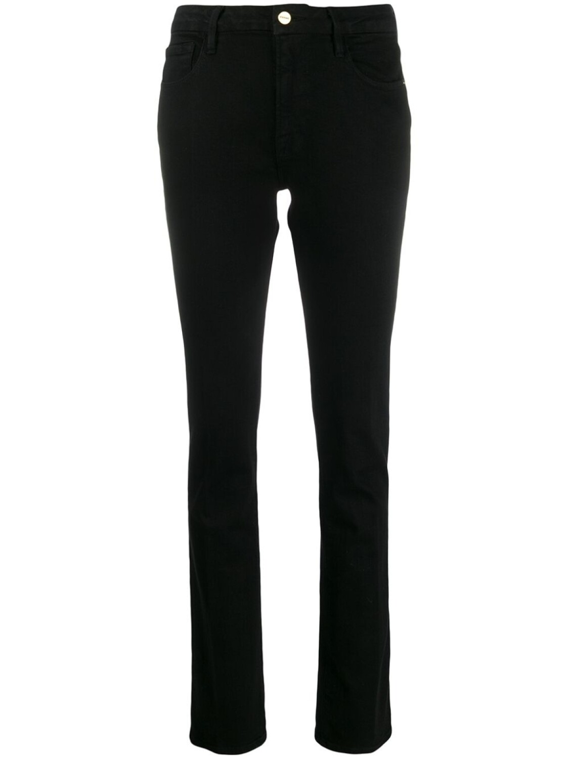 

FRAME джинсы Sylvie Slender прямого кроя с завышенной талией, черный