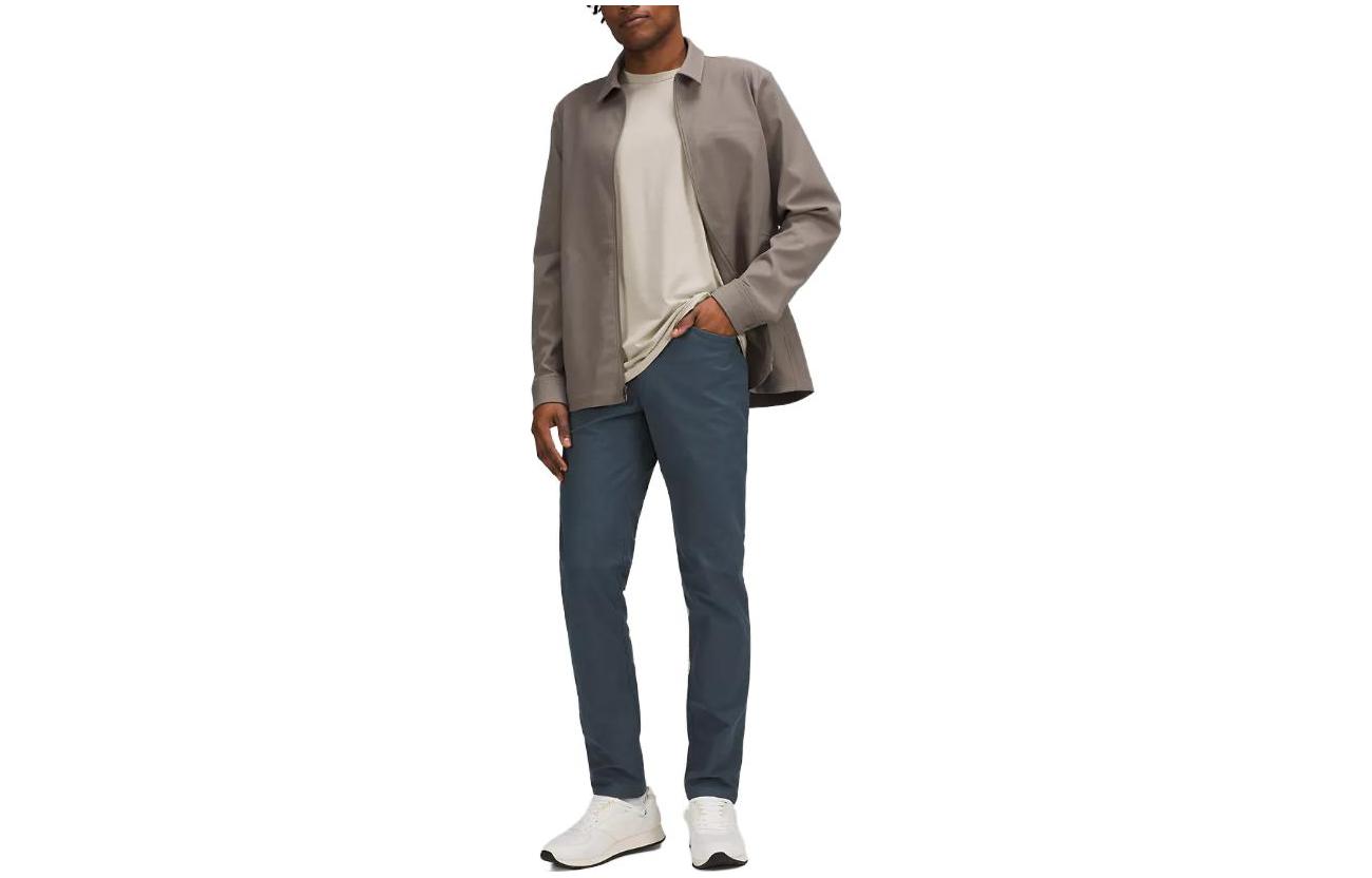 

Мужские повседневные брюки Abc Slim-Fit с пятью карманами, длина 32 дюйма Lululemon, черный