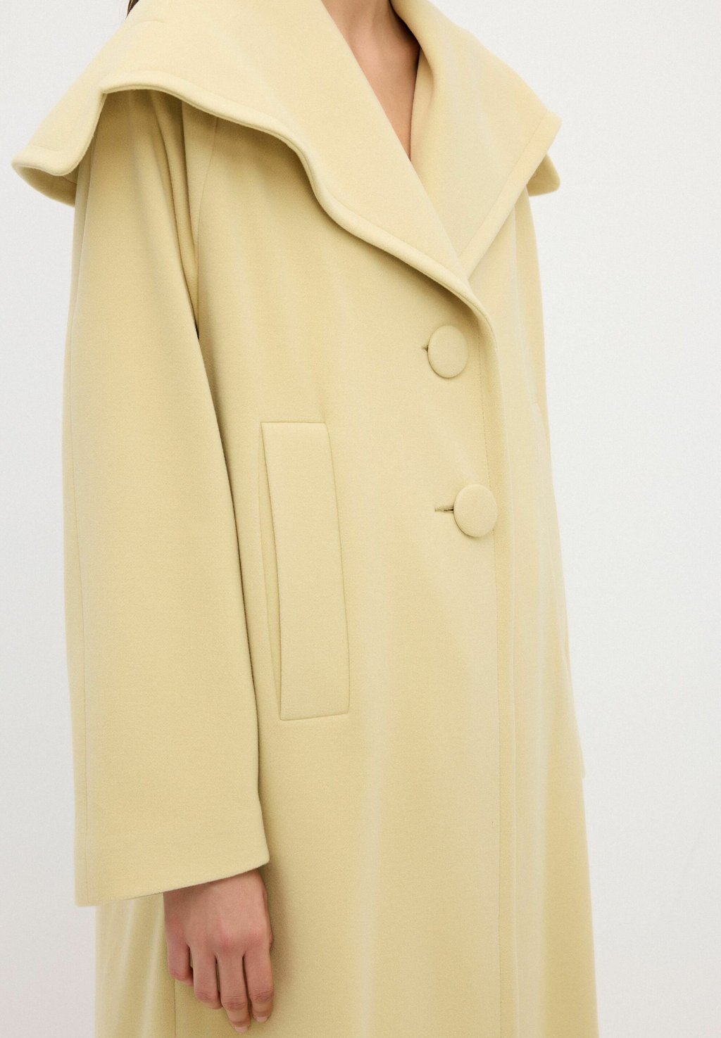 

Классическое пальто WIDE COLLAR adL, желтый