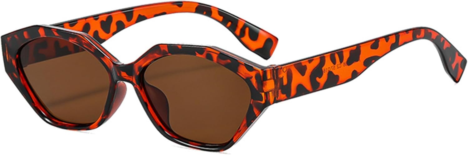 

Солнцезащитные очки Bullabulling в стиле ретро, ​​необычной формы, для женщин и мужчин, 2026 год. Модные винтажные солнцезащитные очки в стиле 90-х, маленькие, «кошачий глаз», с леопардовым принтом, Leopard Tea