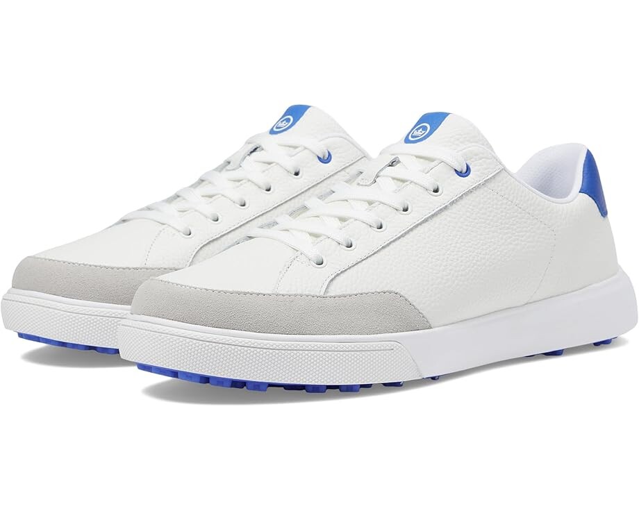 

Кроссовки Peter Millar Drift Leather Hybrid Course Shoe, цвет White/Mako Blue