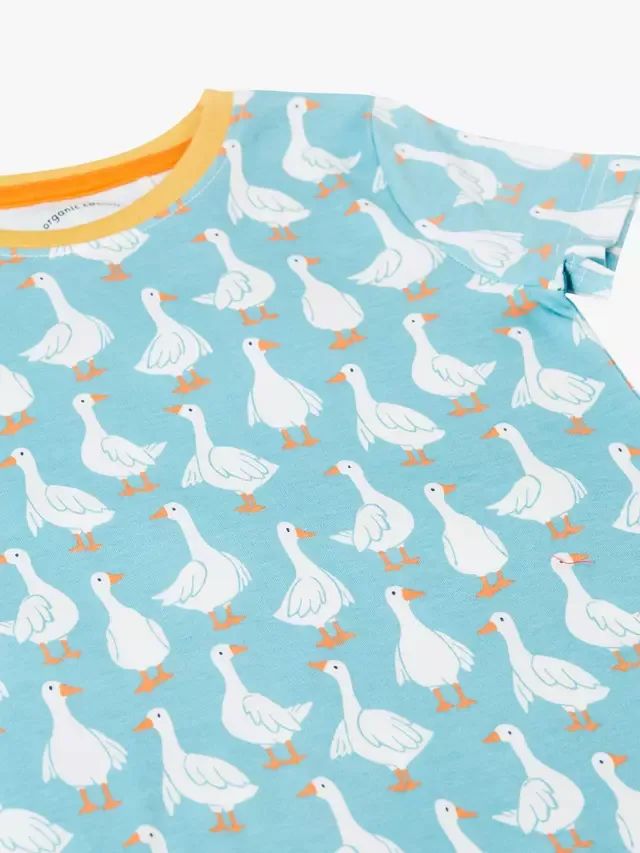 Детский пижамный комплект Snooze Short Pyjama Set, Goose Gaggle Frugi — фото 2