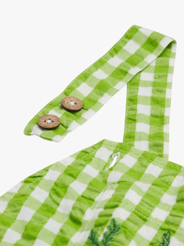 Детские комбинезоны Cassie Gingham из чистого органического хлопка Frugi, Macaw/Multi — фото 4