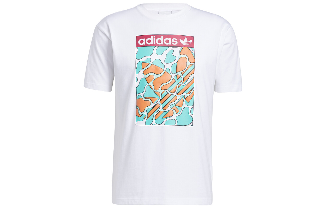 

Футболка с язычком мужская белая Adidas Originals, белый