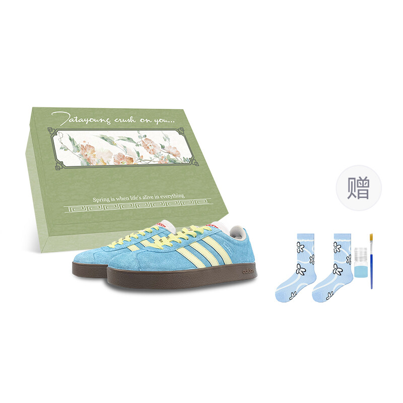 

Кроссовки adidas neo Skateboarding Shoes Unisex Low-top Blue/Yellow, синий