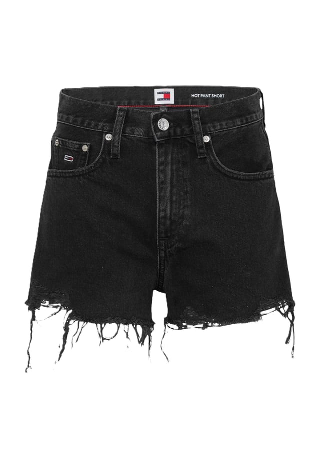 

Джинсовые шорты с потертостями Tommy Jeans, черный