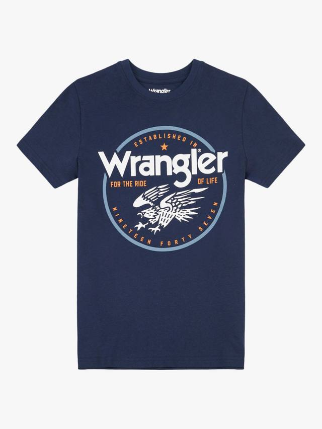 

Детская футболка Eagle из хлопка Wrangler, Navy Blazer