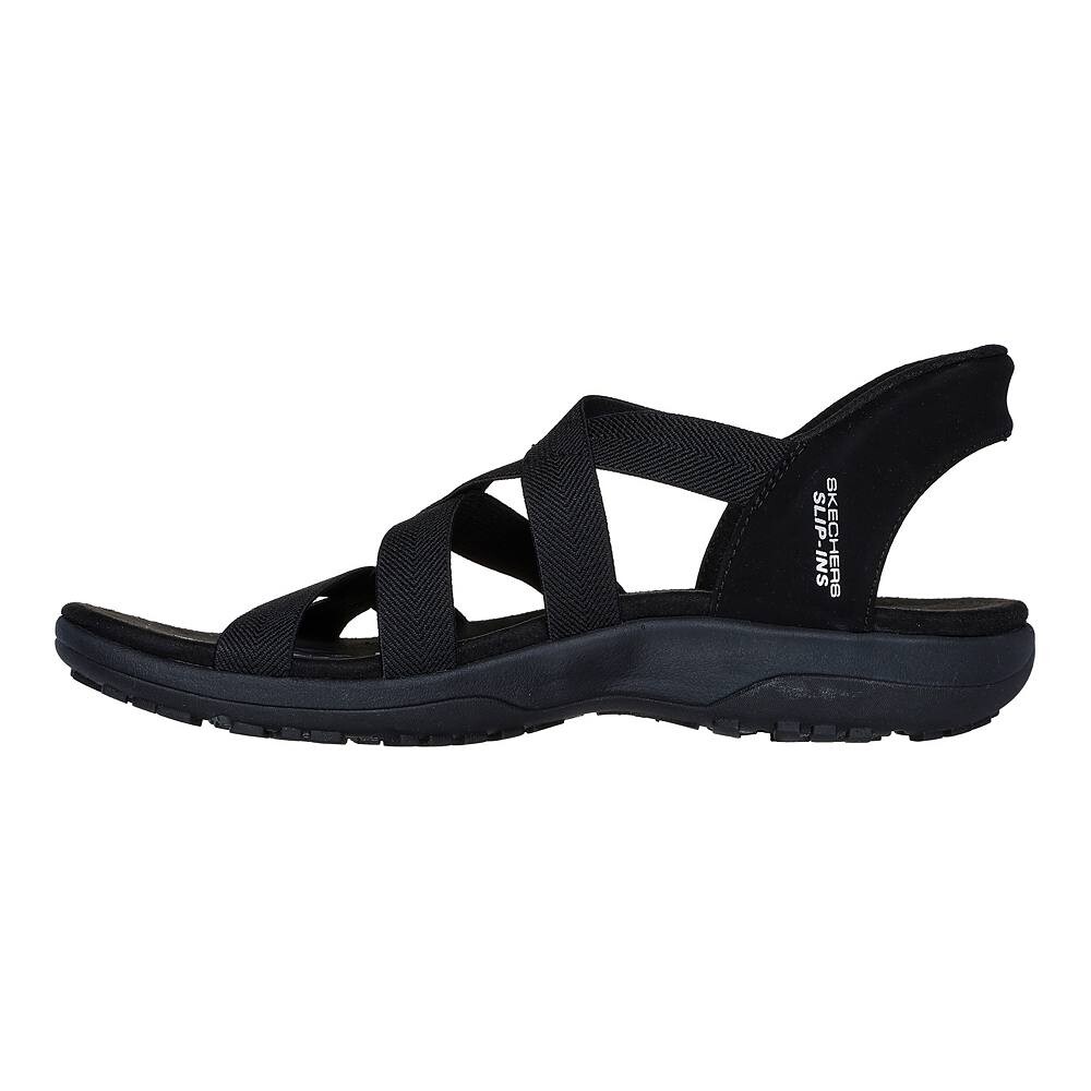 Skechers Hands Free Slip-ins Женские сандалии в стиле регги Slim Stretch Flex, цвет Taupe — фото 4