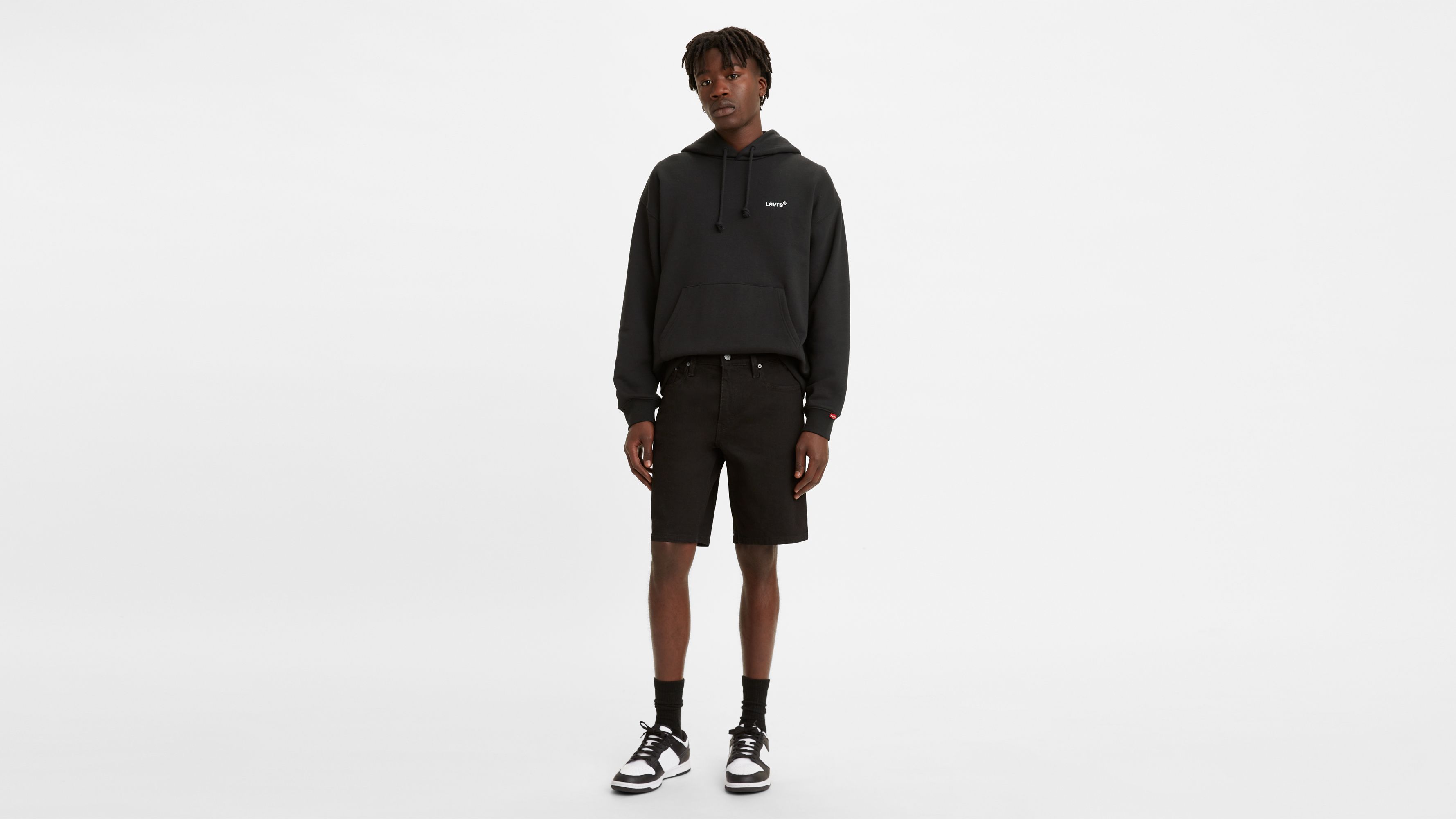 

405 Стандартные мужские шорты 10" Levi's, цвет Black Rinse - Black