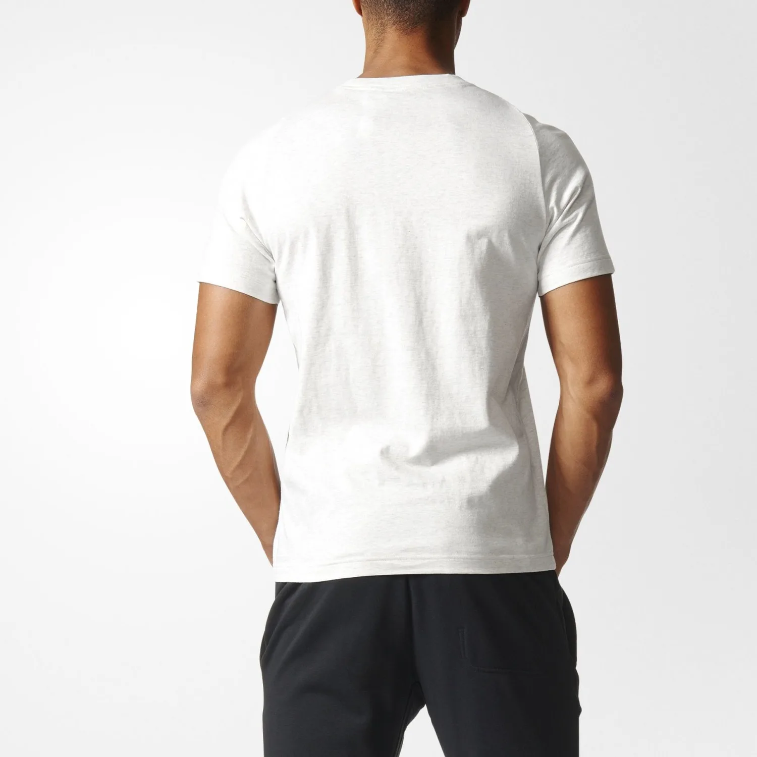Adidas Футболка Men's White Gray — фото 4