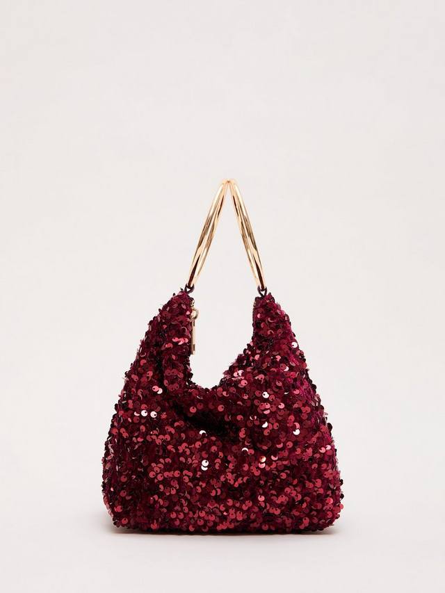 

Клатч с пайетками Phase Eight, Dark Red