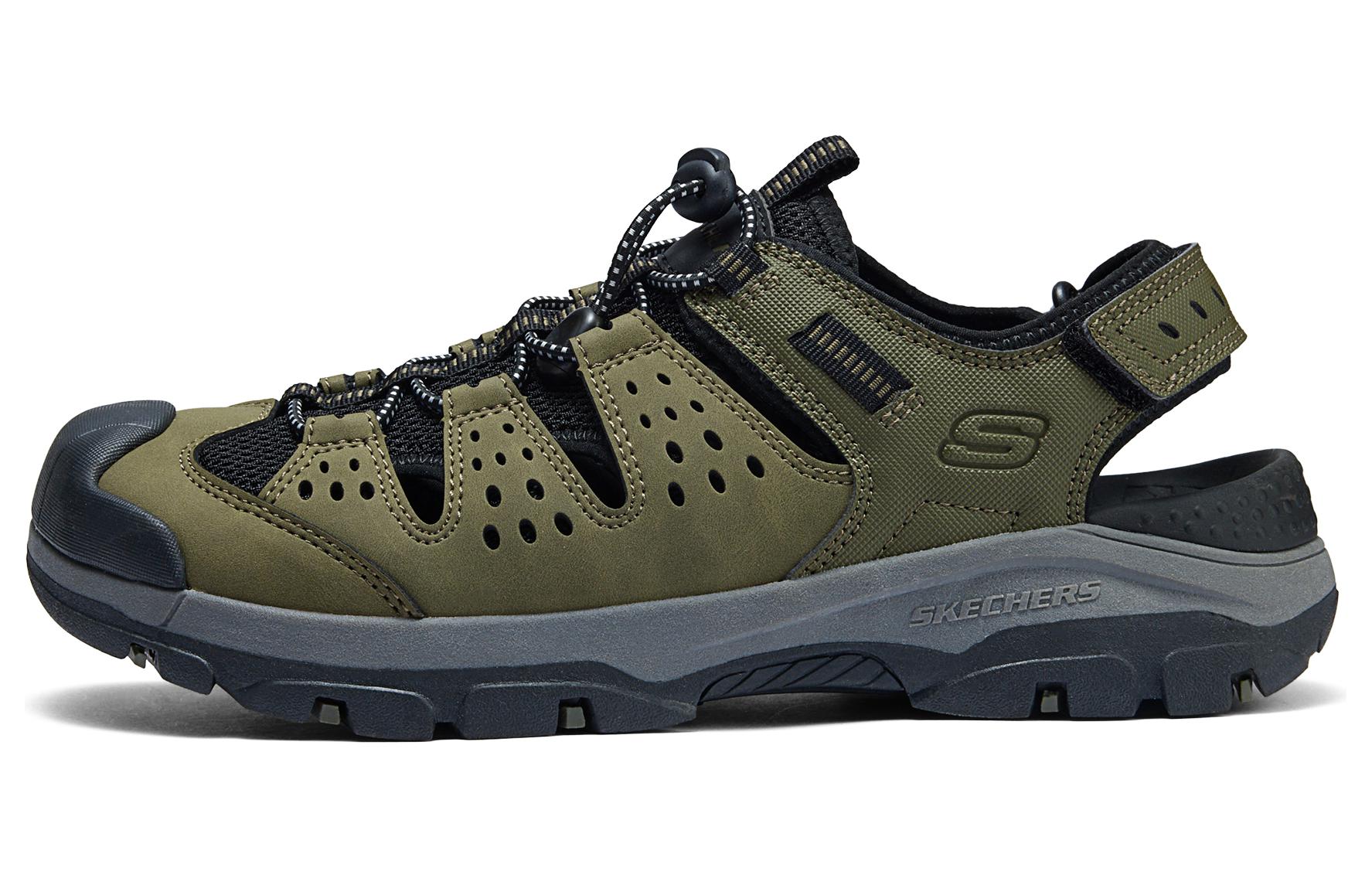 

Skechers Антискользящие дышащие треккинговые ботинки для речных походов мужские оливково-зеленые, цвет Olive Green