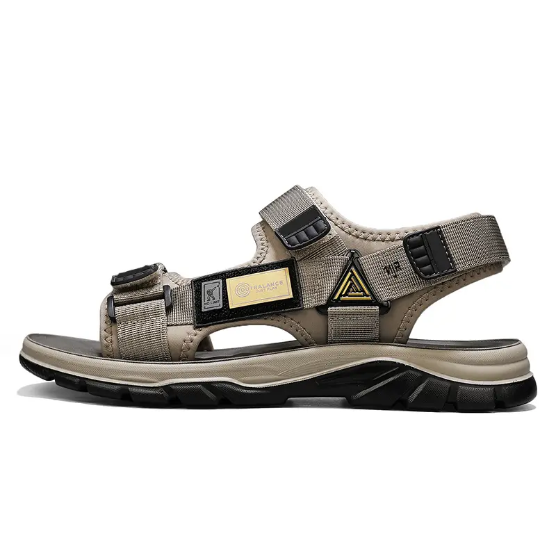 

NANJIREN Пляжные сандалии мужские чёрные/хаки, цвет Khaki