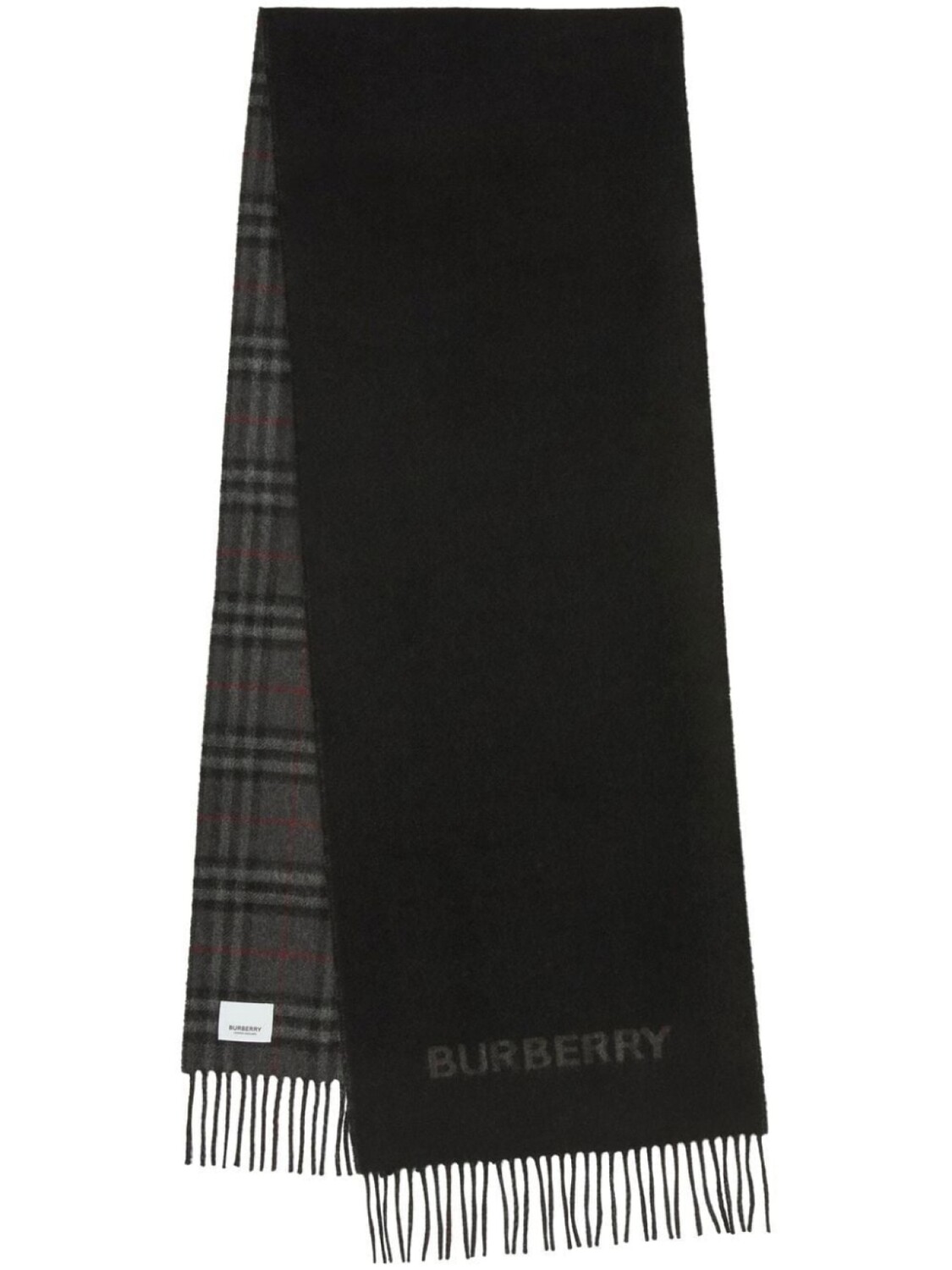 

Burberry двусторонний шарф в клетку Vintage Check, черный