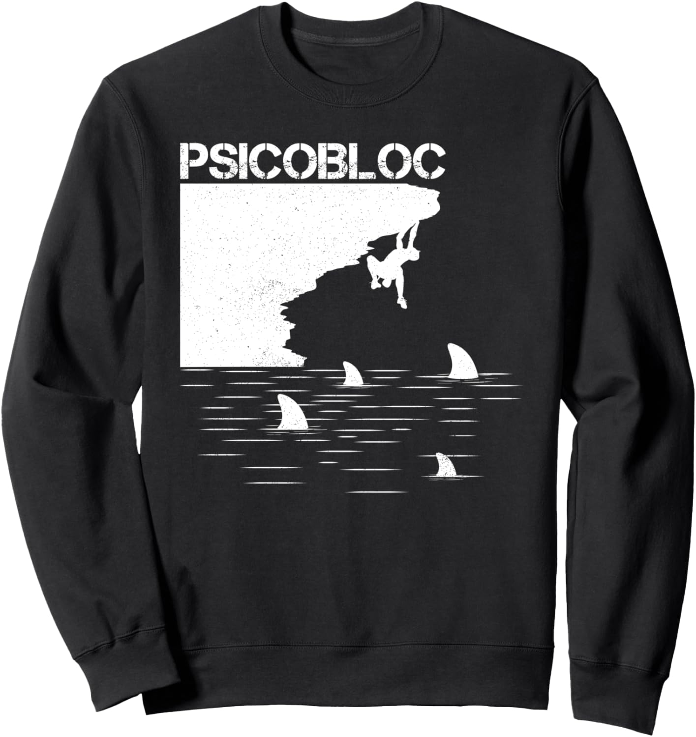 

Толстовка Psicobloc для одиночного скалолазания в глубоководных условиях Funny Designs For Climbing Lovers By Funjdesign, черный