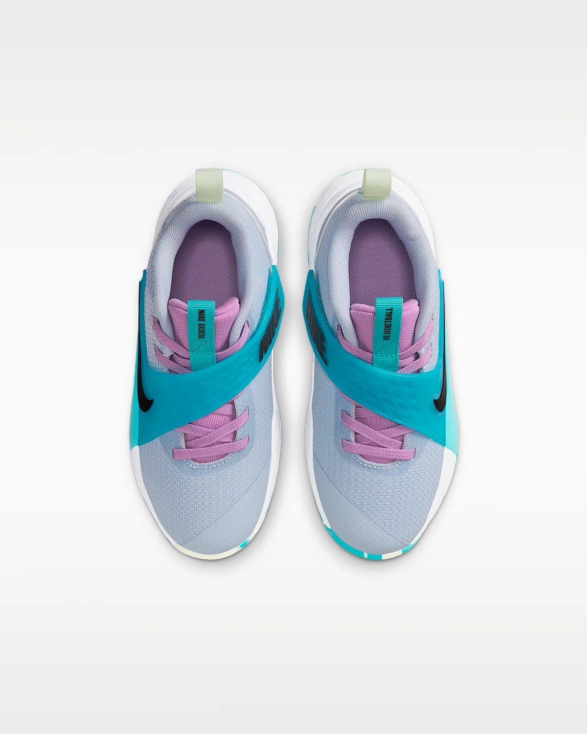 Детские кроссовки Nike Team Hustle D 12, Ghost/Dusty Cactus/Volt Tint/Black — фото 4