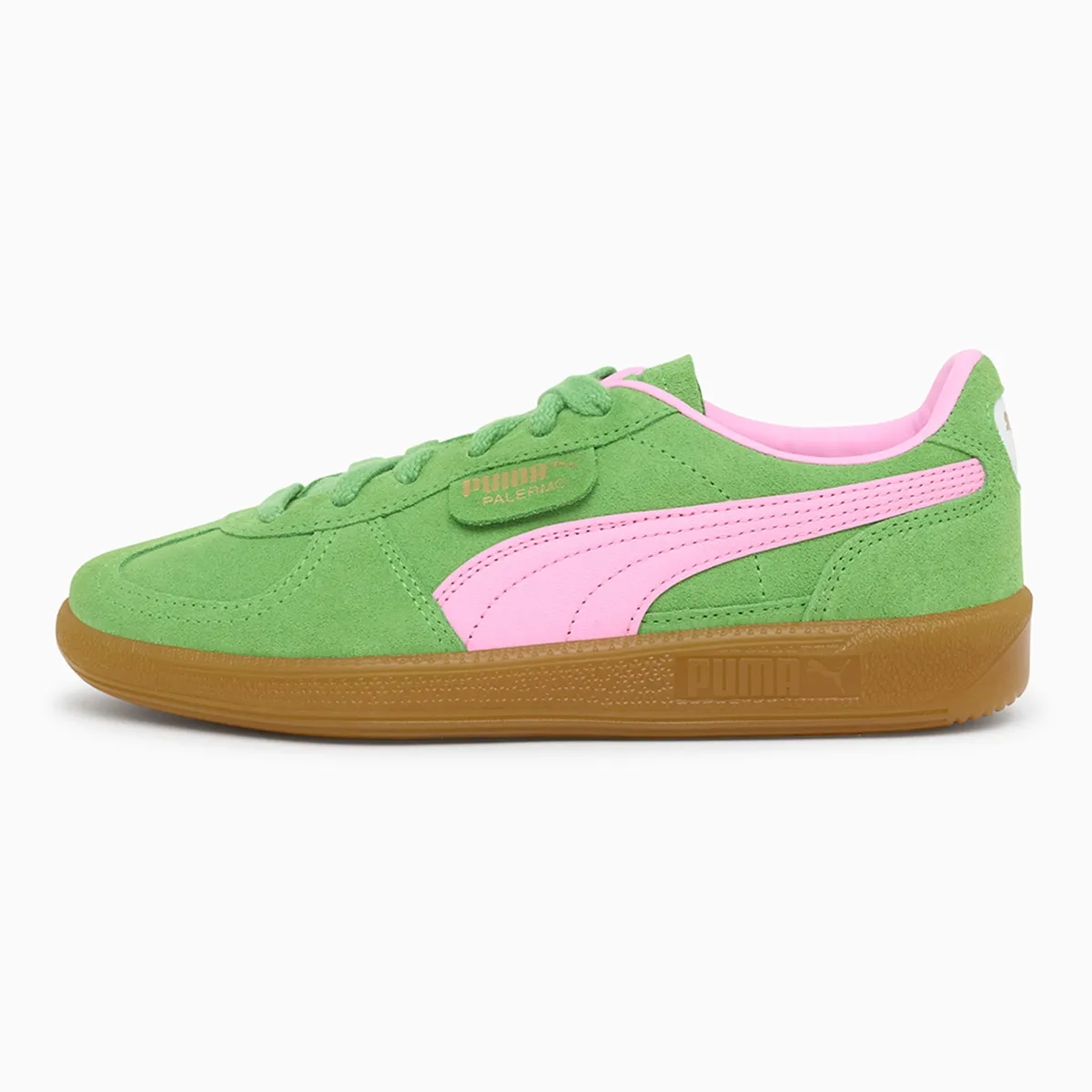 Женские повседневные кеды Palermo Puma, зеленый/розовый