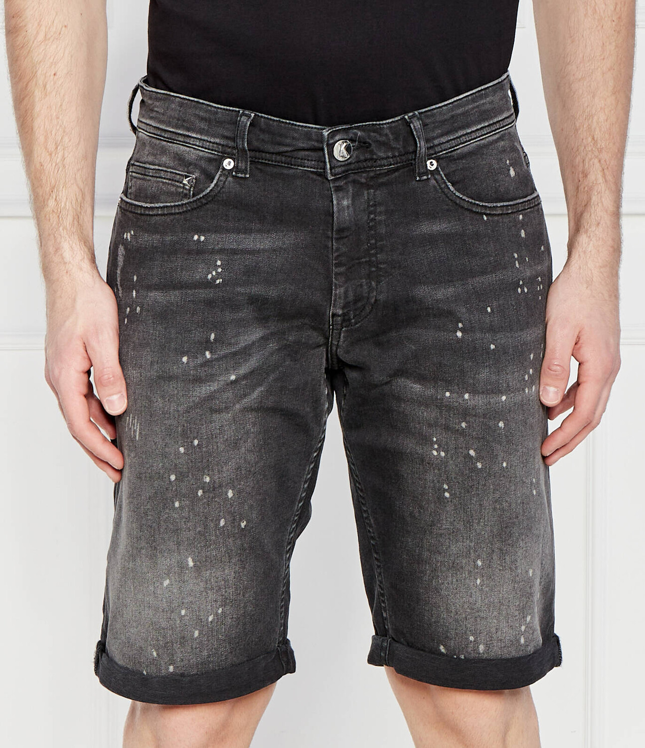 

Джинсовые шорты Karl Lagerfeld Regular Fit, цвет grafite