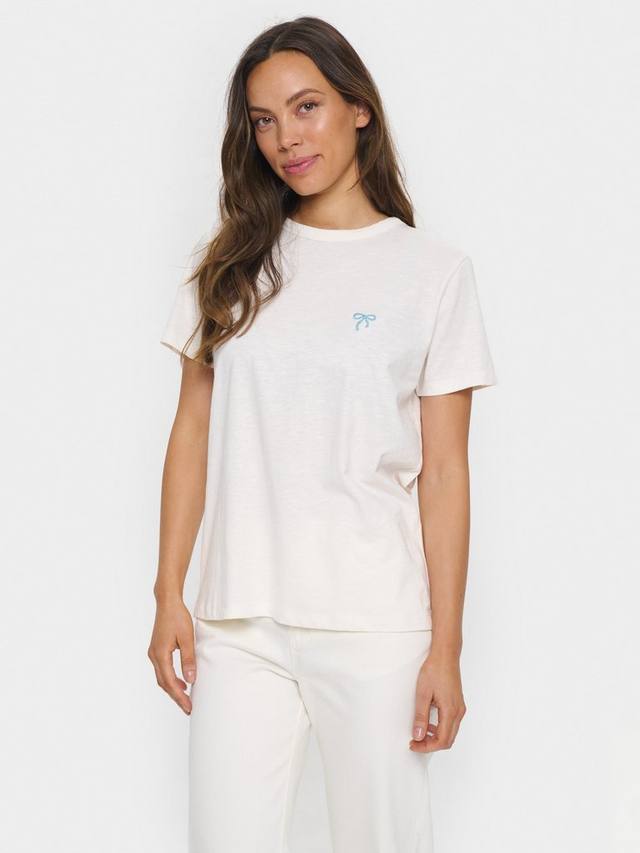 

Футболка Jadeen с вышитым бантом Saint Tropez, White