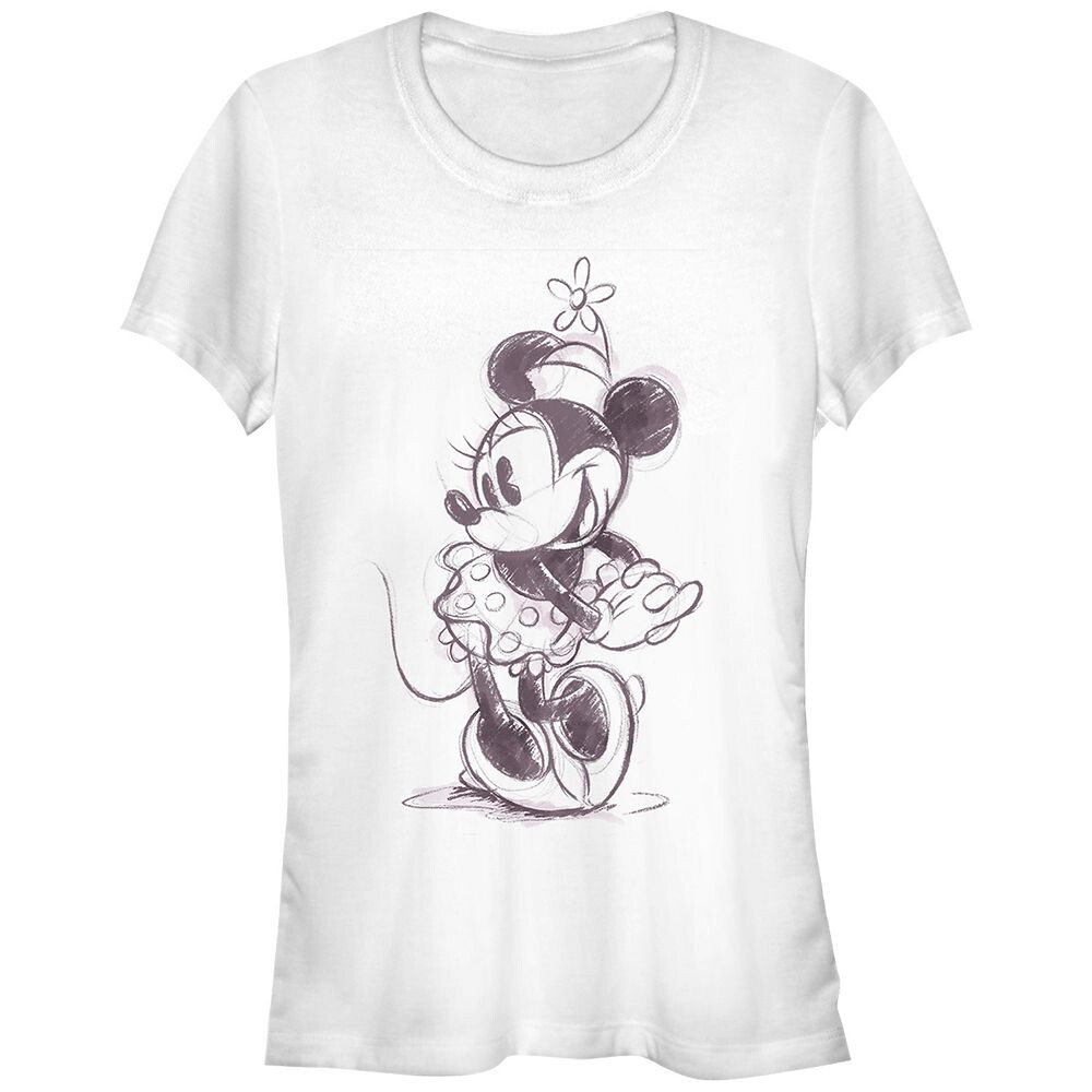 

Детская симпатичная футболка с рисунком Минни Маус Disney's, белый