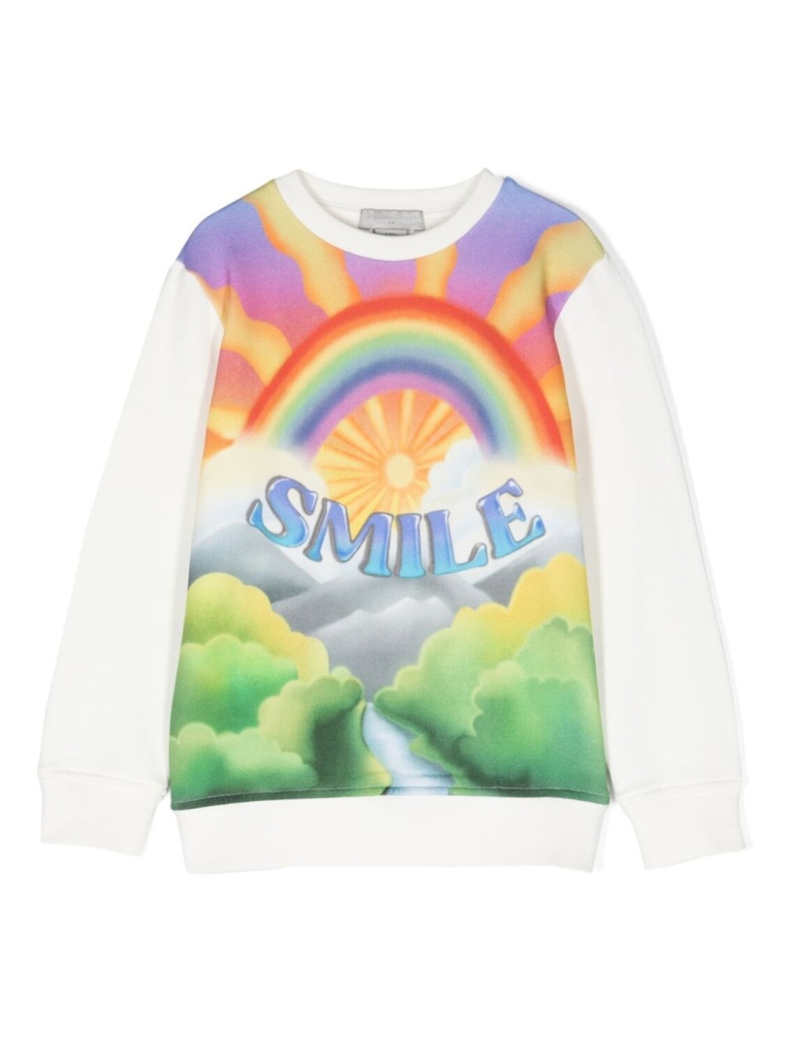 

Stella McCartney Kids толстовка с принтом Smile, белый