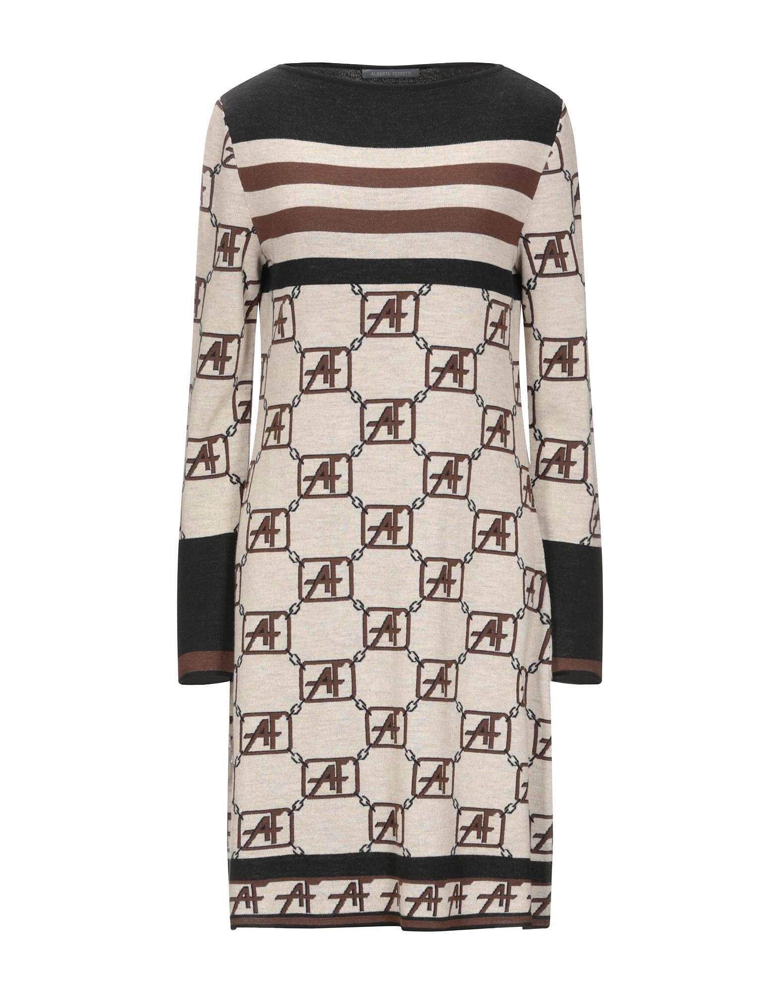 

Платье миди Alberta Ferretti, песочный