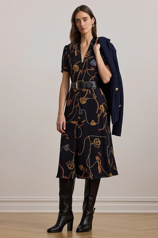 

Платье Lauren Ralph Lauren, темно-синий
