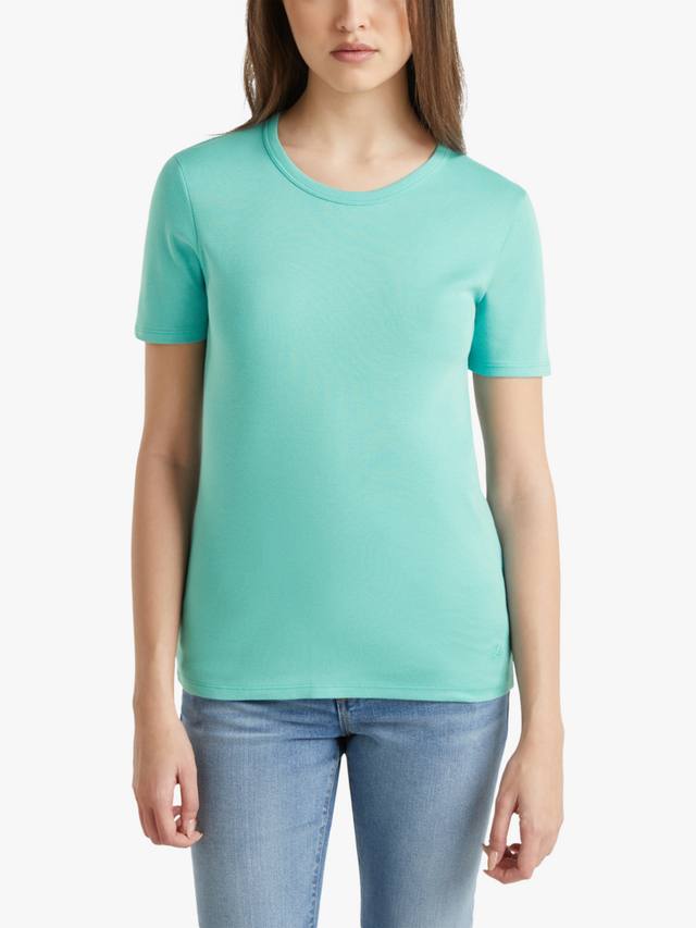 

Футболка с круглым вырезом Benetton, цвет Teal Green