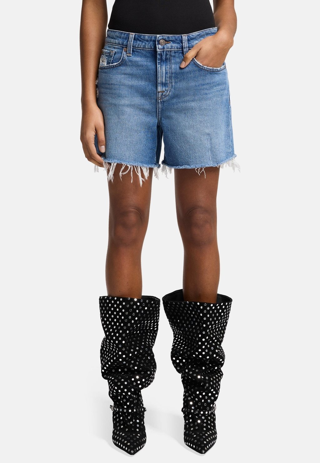

Джинсовые шорты MONROE 7 for all mankind, синий