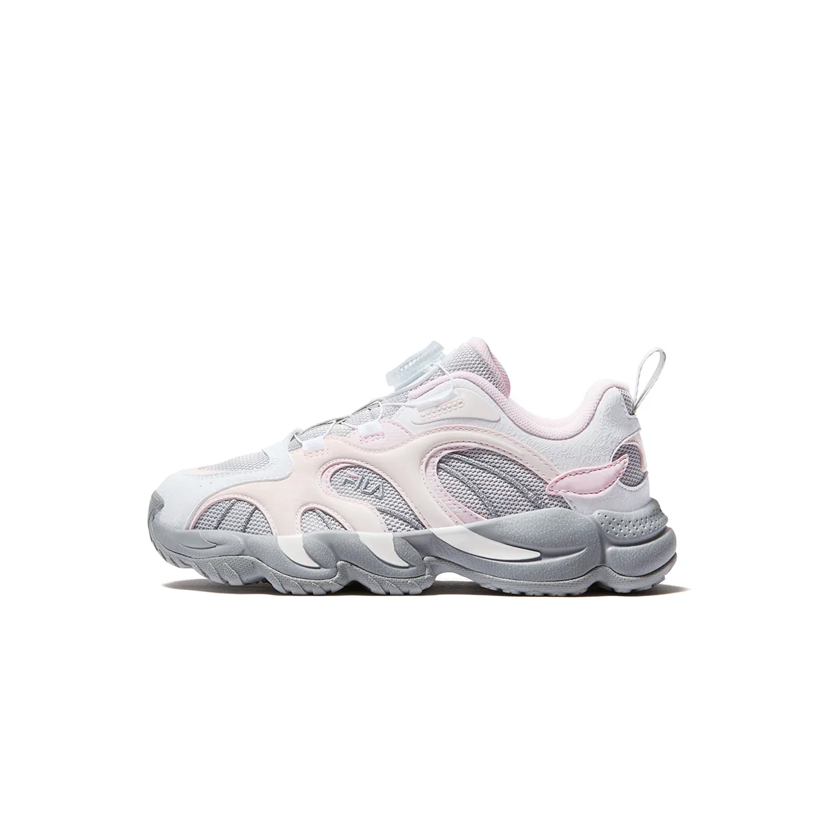 Детские кроссовки Heritage FHT для бега FILA KIDS, F-PF Lunar Rock Gray/Subtle Pink
