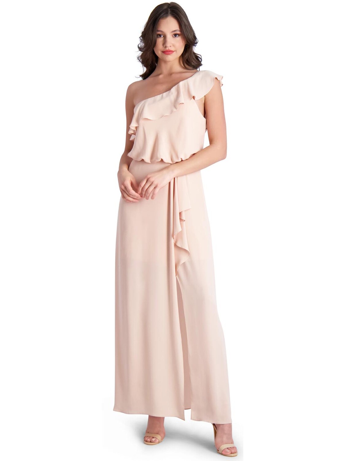 

Женское вечернее платье подружки невесты Dahlia BCBGMAXAZRIA, цвет Rose Blush