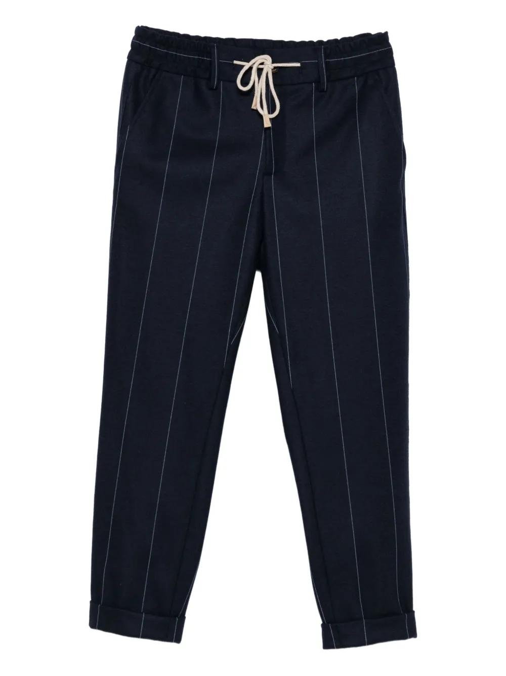 

Полосатые брюки с кулиской Eleventy, синий