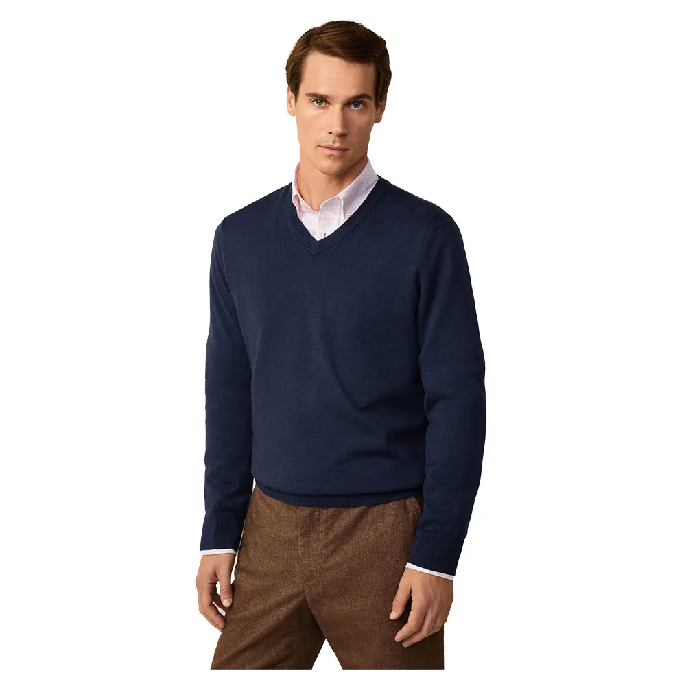 

Свитер Façonnable Cosilk V Neck, синий
