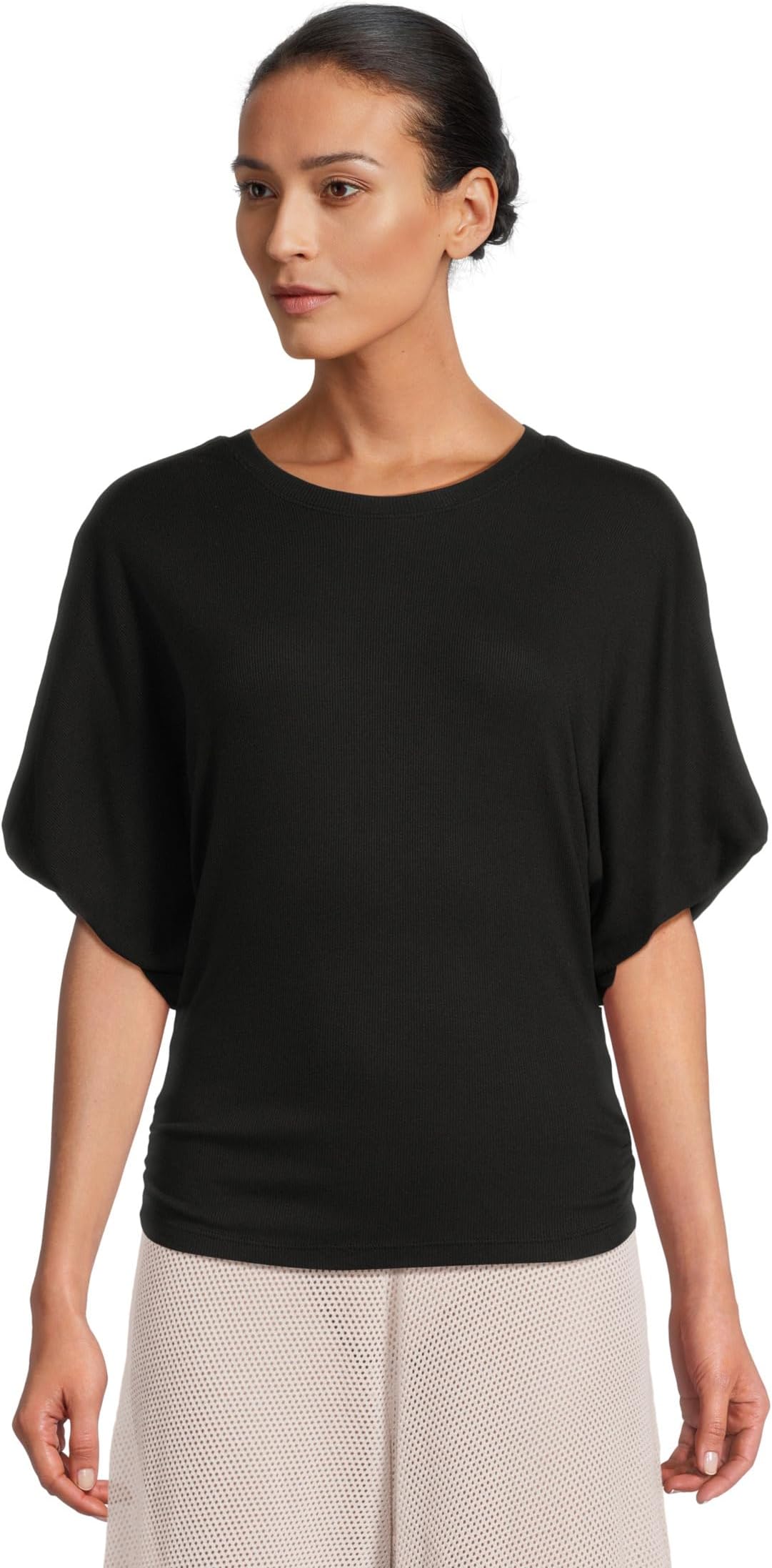 

Футболка Michael Stars Vicky Scoop Neck Balloon Sleeve Tee, черный