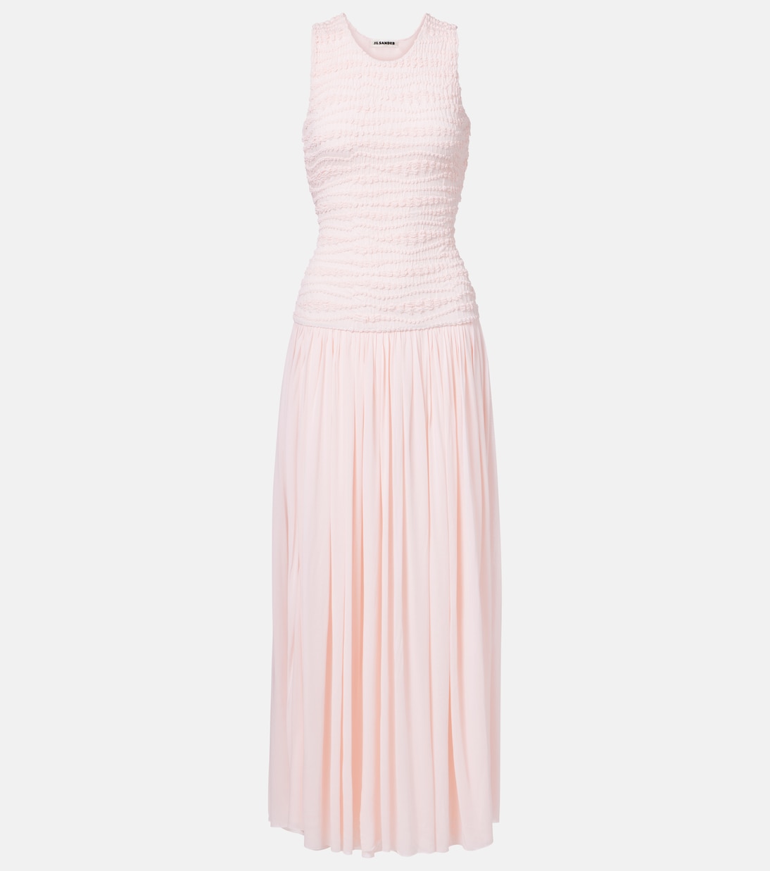 

Платье макси со сборками Jil Sander, Confetti