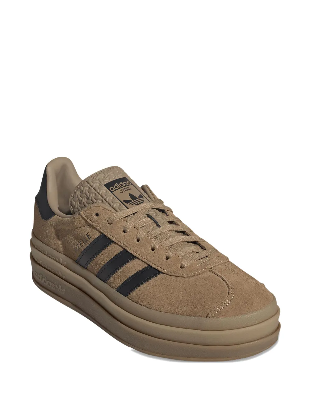 Кроссовки на платформе Gazelle Bold adidas, коричневый — фото 2