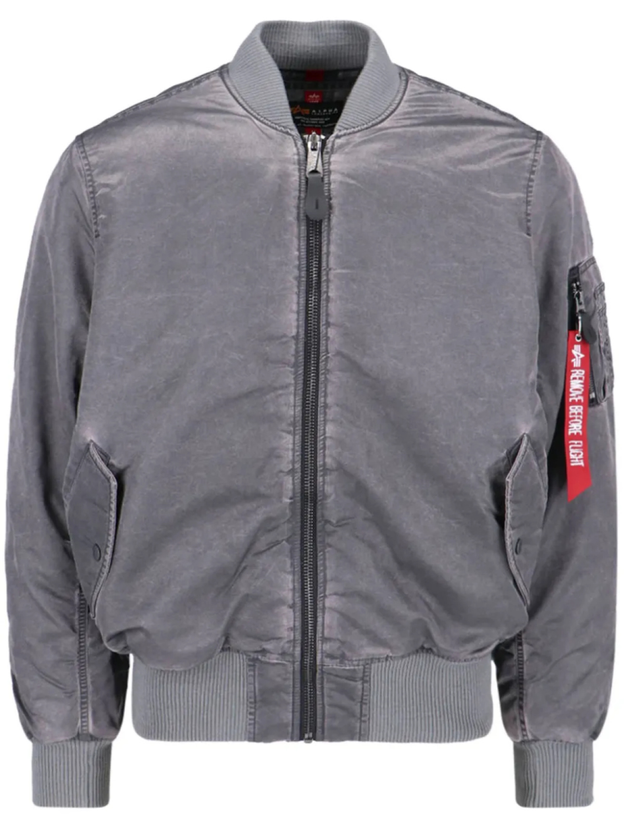 

Alpha Industries бомбер MA-1, серый