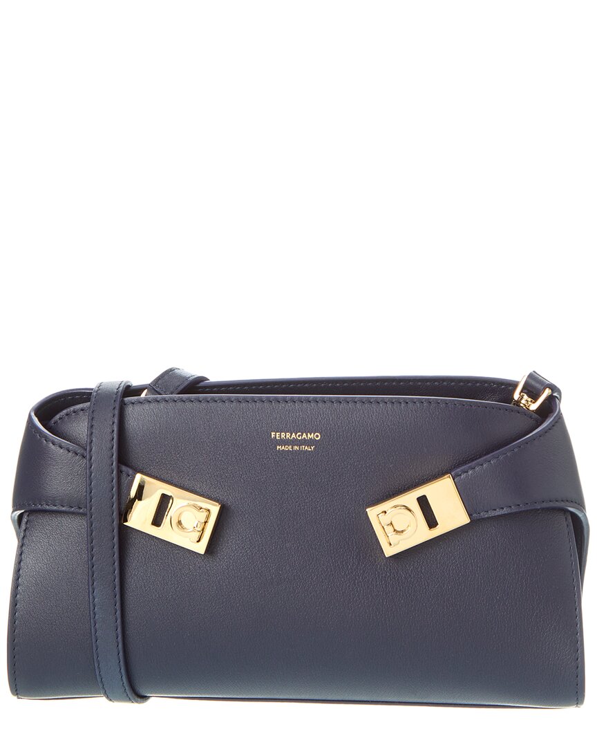 

Ferragamo Hug кожаная сумка через плечо Salvatore Ferragamo, синий