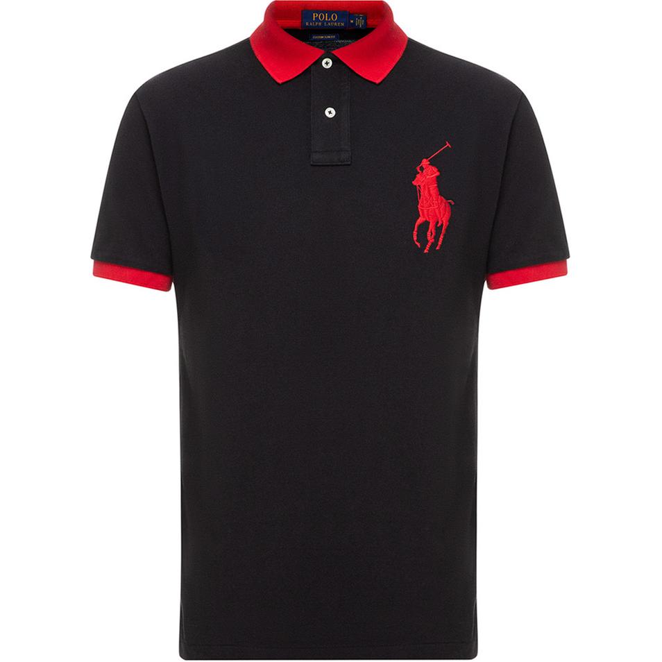 Футболка поло мужская черная Polo Ralph Lauren — фото 2
