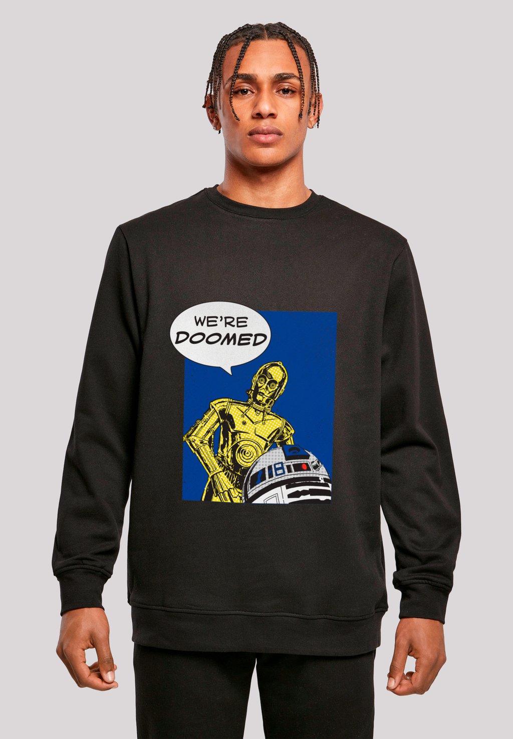 

Толстовка STAR WARS C3-PO WE'RE DOOMED F4NT4STIC, черный