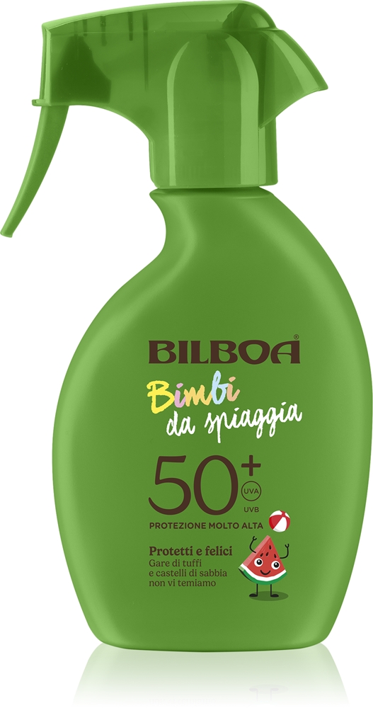 

Солнцезащитный спрей Bimbi Trigger для детей Bilboa, spf 50+ 250 мл