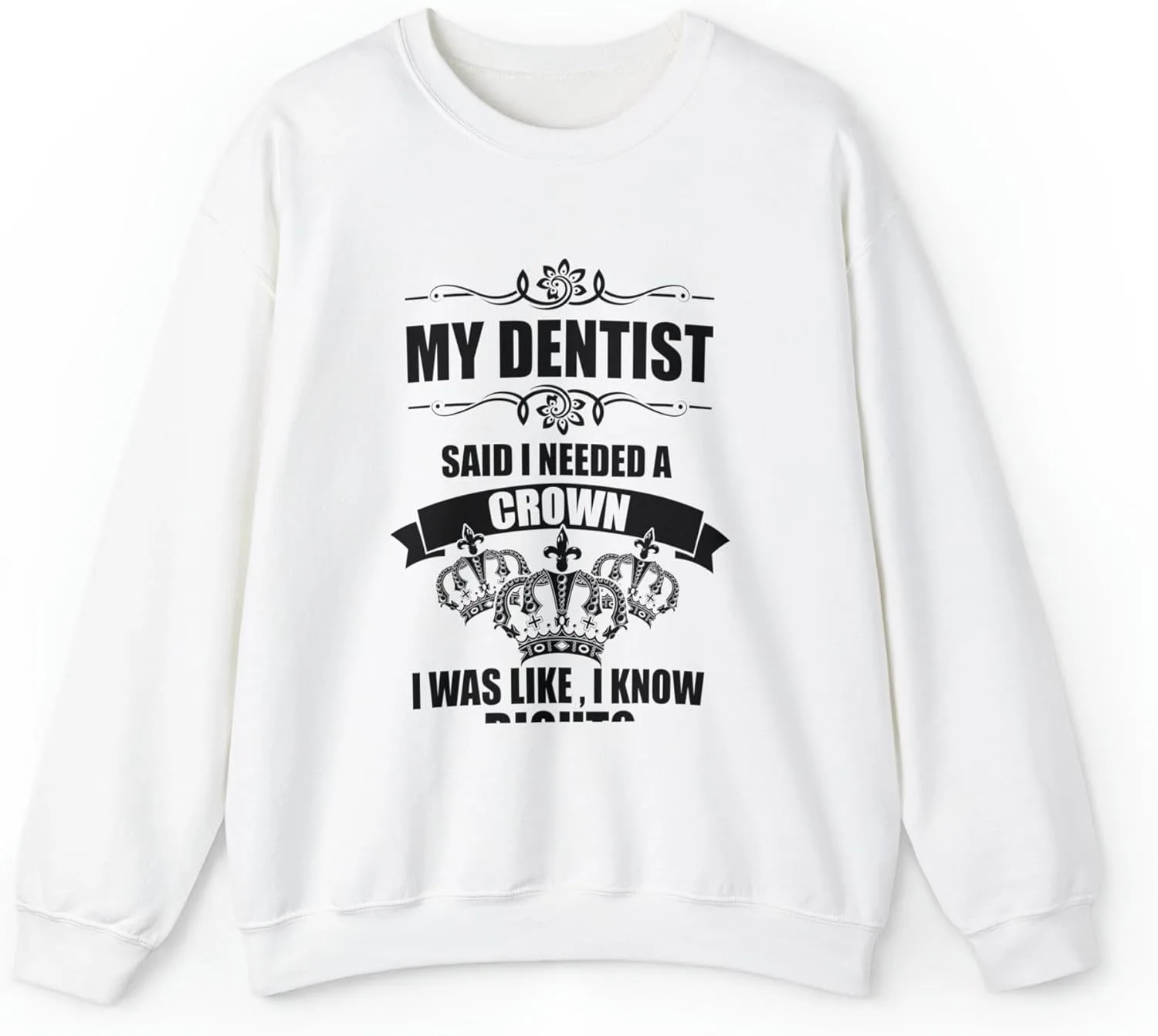 

Толстовка Teegarb Letter Blanket с принтом "My Dentist Said Needed A Crown"