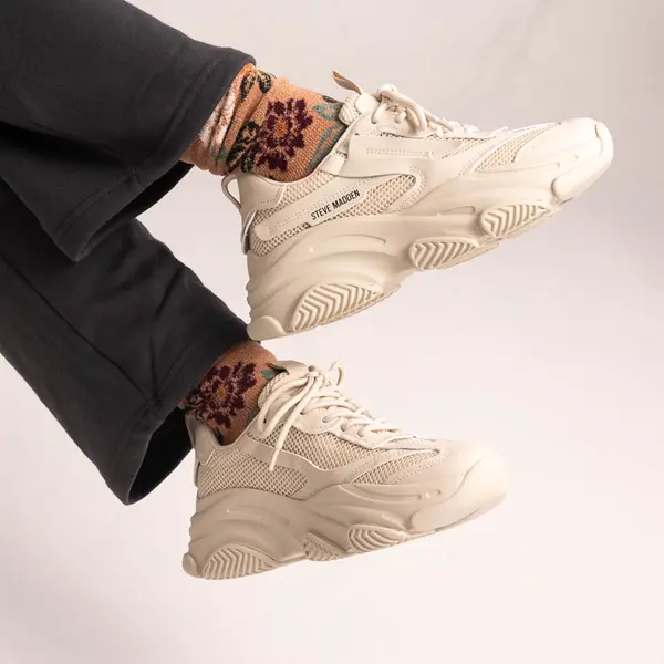 Женские кроссовки Steve Madden Possession на платформе, цвет Bone — фото 3