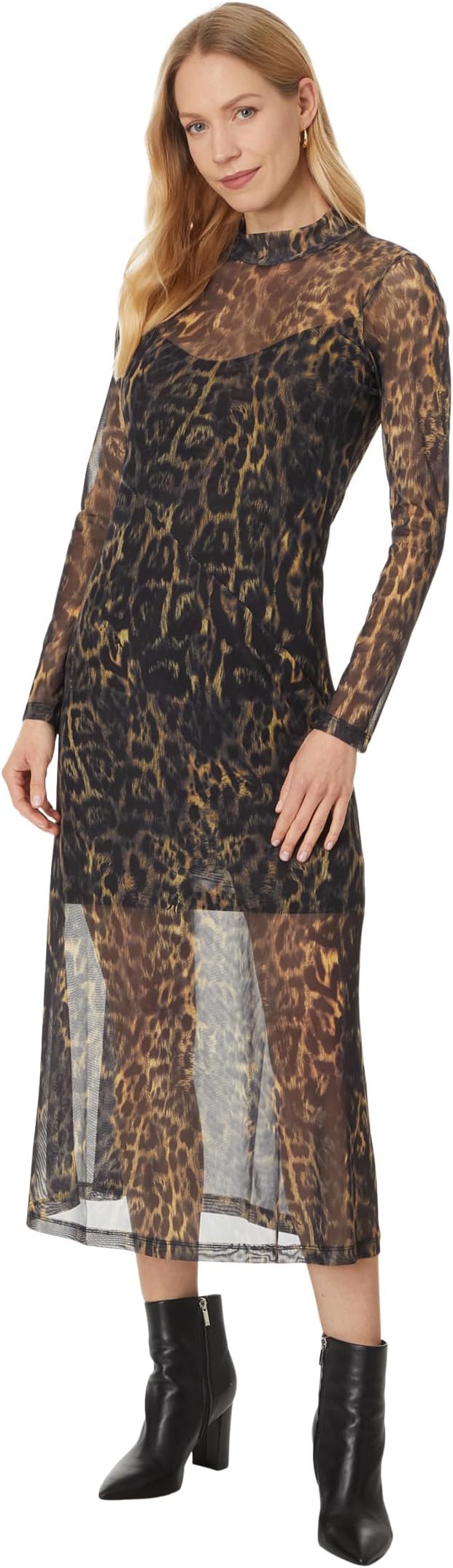 

Платье AllSaints Hanna Mesh Dress, Jinx Golden Brown