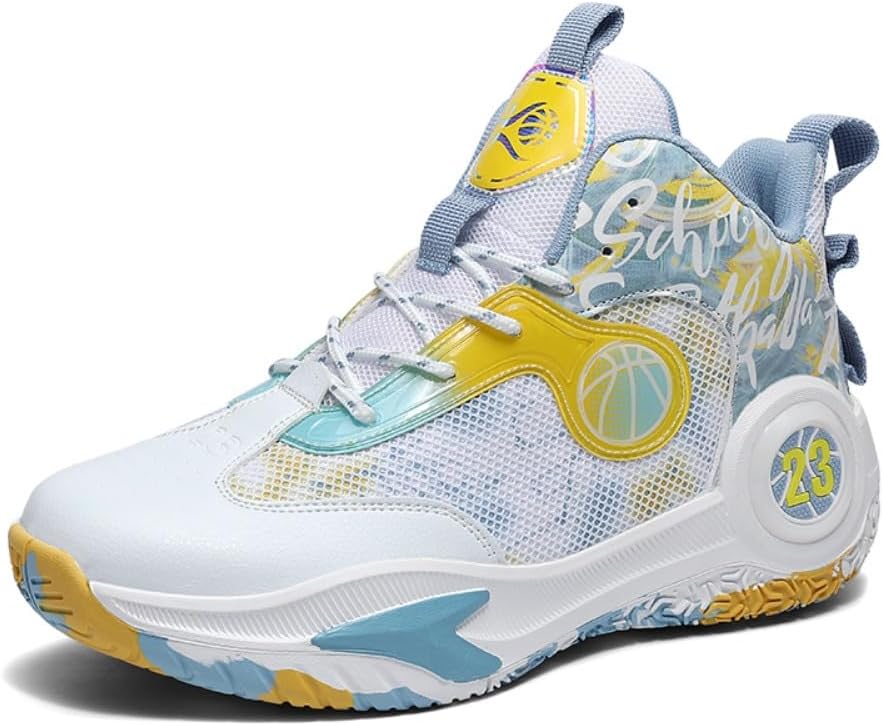 

Кроссовки 2023 Мужские обувь Спортивная обувь Для активного отдыха Баскетбольные кроссовки Тренировочные кроссовки Molig, желтый