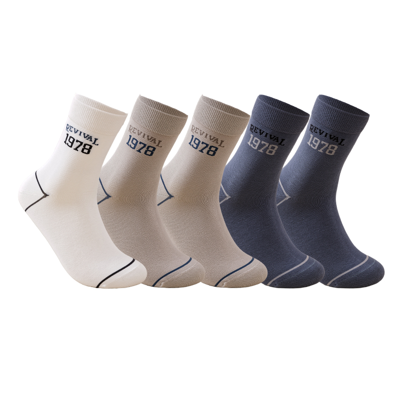 

Мужские носки Mid Calf Jeep, экрю+светло-coffee 2+серый синий 2