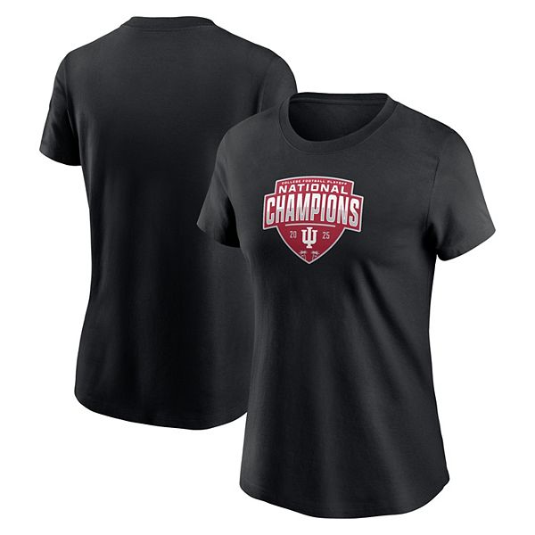 

Футболка женская black Indiana Hoosiers College Football Playoff 2025 National Champions Zone Scheme Nike, Черный, Футболка женская black Indiana Hoosiers College Football Playoff 2025 National Champions Zone Scheme Nike